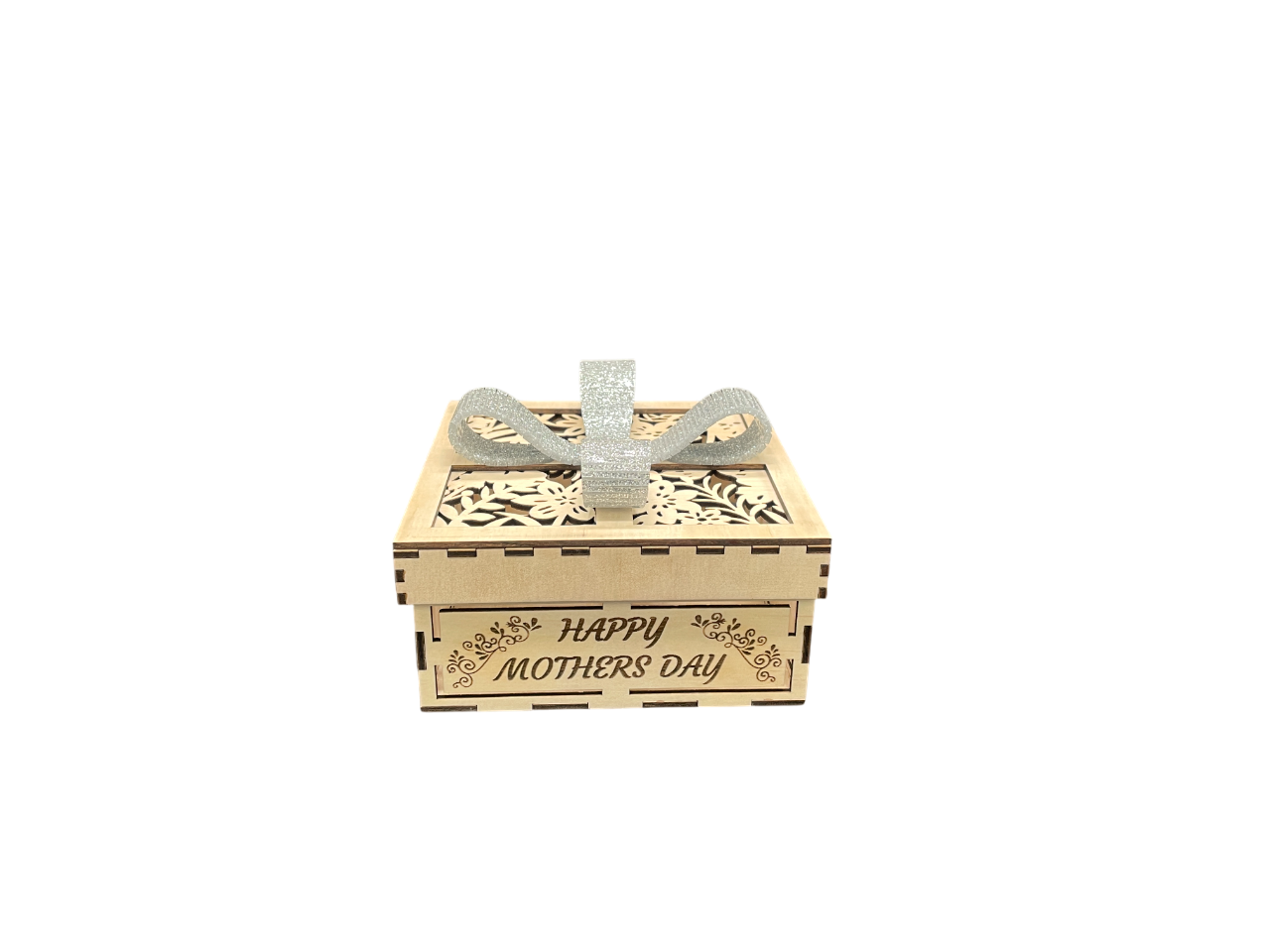 Square Gift Box With Bow - Happy Mothers Day
