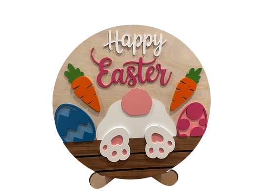 Happy Easter Sign - Cheeky Bunny