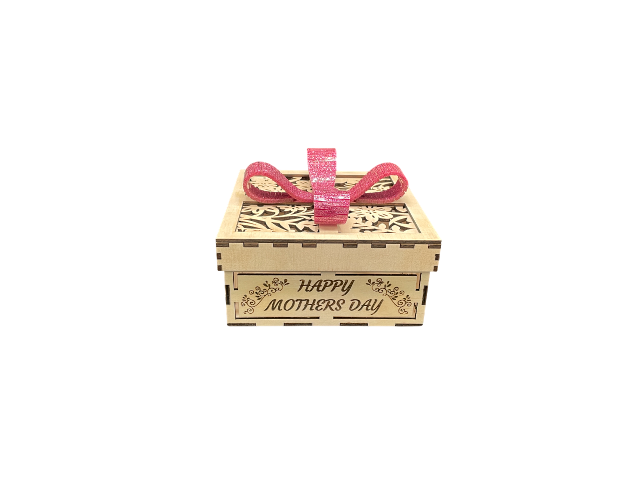 Square Gift Box With Bow - Happy Mothers Day