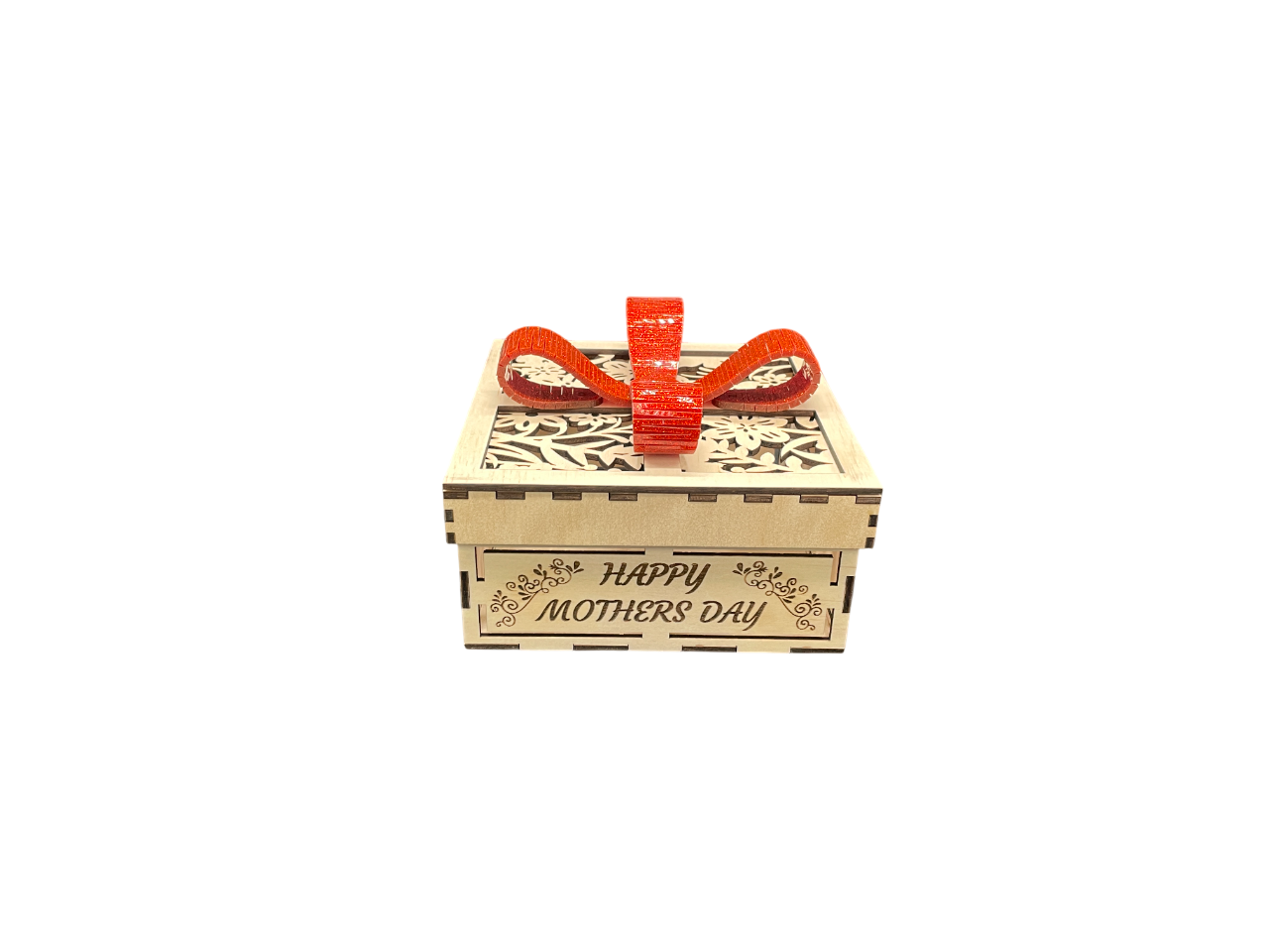 Square Gift Box With Bow - Happy Mothers Day