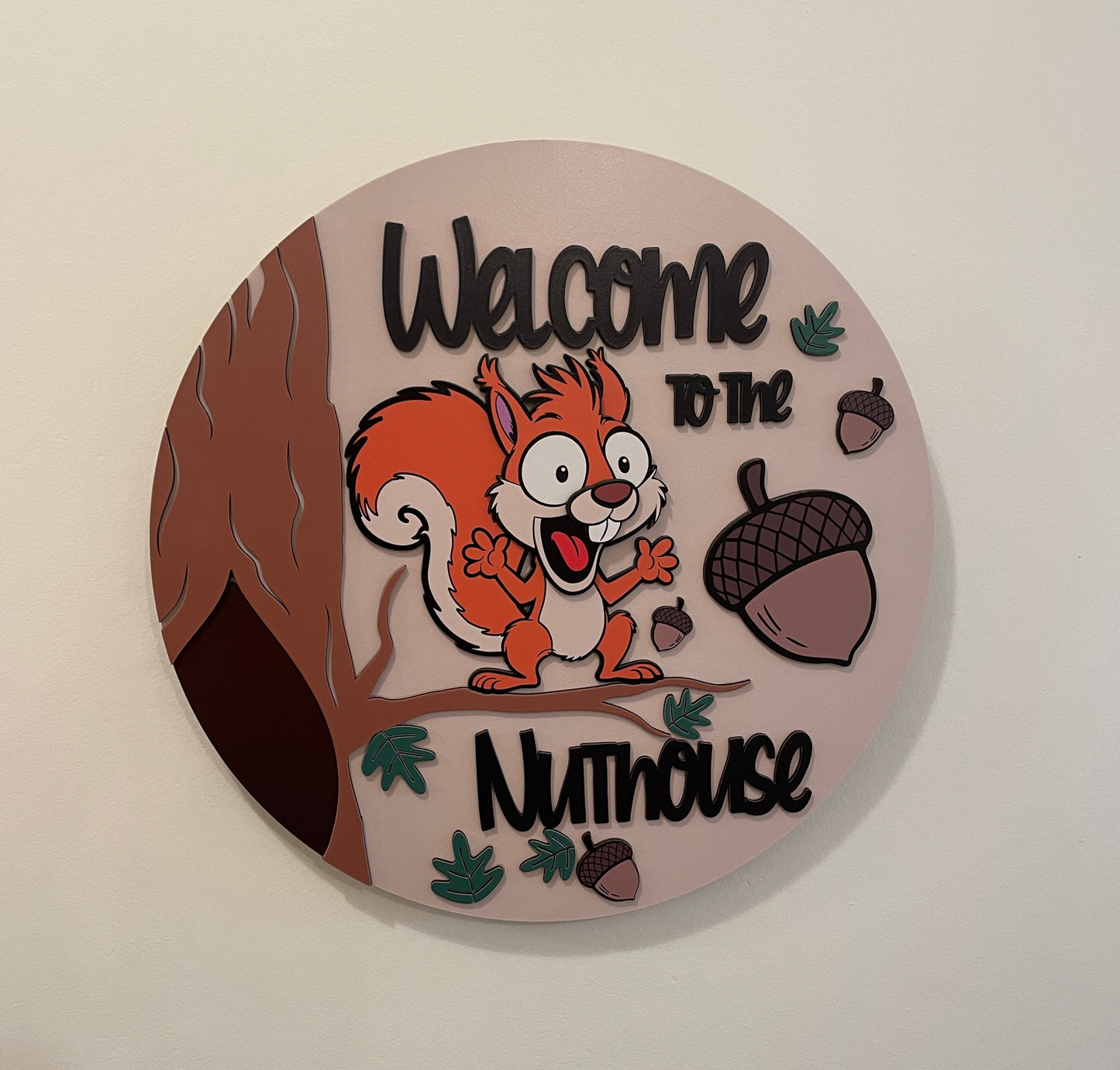 “Welcome to the Nuthouse” Sign